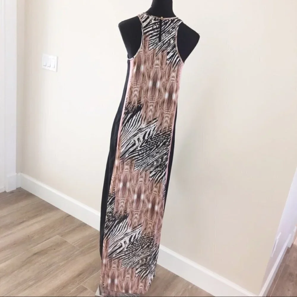 Fabrik Midi Dress Asher Bohemian Harwell Cocktail Hi Low Resortwear Small
